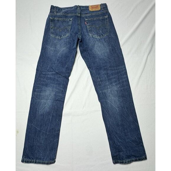 Levi’s 502 Youth Boys Distressed Straight Leg Blue Jeans - Size 14 (30x28) - Picture 2 of 7